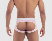 PUMP! Access Trunk Milkshake Cotton Elastic Open Back In Bubble Gum 15074