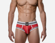 PUMP! Backless Trunk Round2 Ribbed Cotton Access Jock Red 15085 14