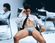 PUMP! Gray Classic Thong Cotton - Lined Cup Cotton Piping Thongs 17025 207