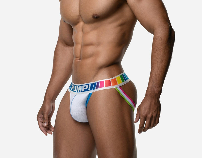 PUMP! Jockstrap Spectrum Mesh Soft Cotton Lining Bold Waistband Jock 15089 171