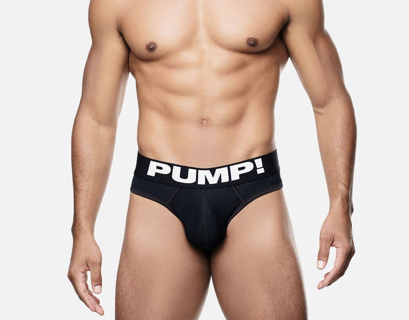 PUMP! Low Rise Thongs Classic Brief - Style Total Black G - String 17014 374
