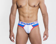 PUMP! Low-Rise Thongs Velocity Electric Blue Stitching Mesh Thong 17004