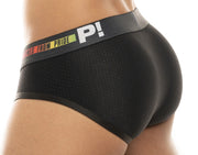 PUMP! Pride Briefs Strenght Line Black Mesh Multicolored Brief 12075