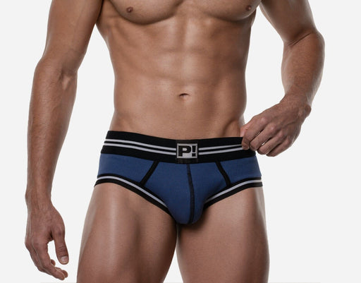 PUMP! Round2 Backless Trunk Ribbed Cotton Combo Jock Blue 15086 12
