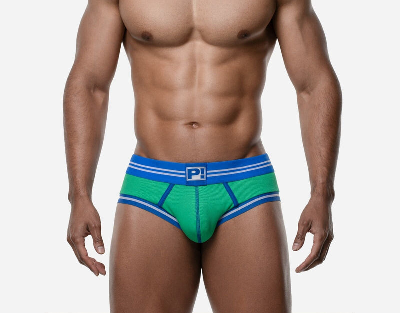 PUMP! Round2 Backless Trunk Ribbed Cotton Versatile Jock Green 15087 17