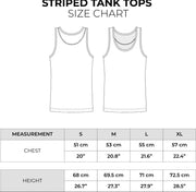 PUMP! Sky Blue Striped Tank Top Lightweight Micromesh UVPF Sun Protection 140226