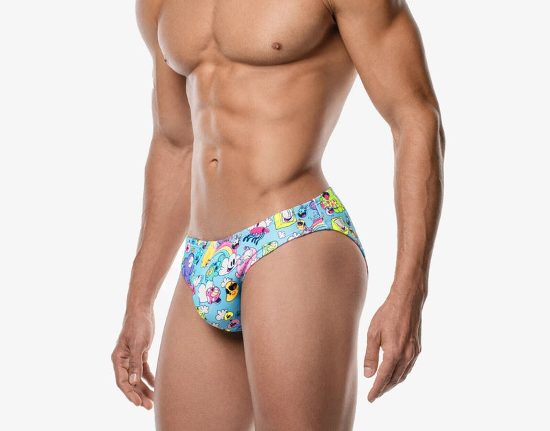 PUMP! Swimwear Funtopia Water Cheeky UPF 50+ Swim Briefs Eco Fabric 13020 115