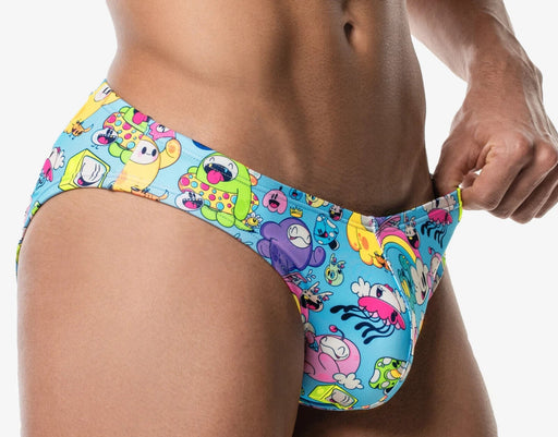 PUMP! Swimwear Funtopia Water Cheeky UPF 50+ Swim Briefs Eco Fabric 13020 111