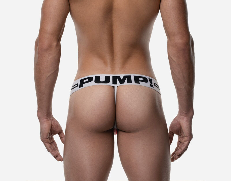 PUMP! Thongs Round2 Elastic Ribbed Cotton G - String Blue 17020 417