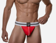 PUMP! Thongs Round2 Elastic Ribbed Cotton G - String Red 17019 412