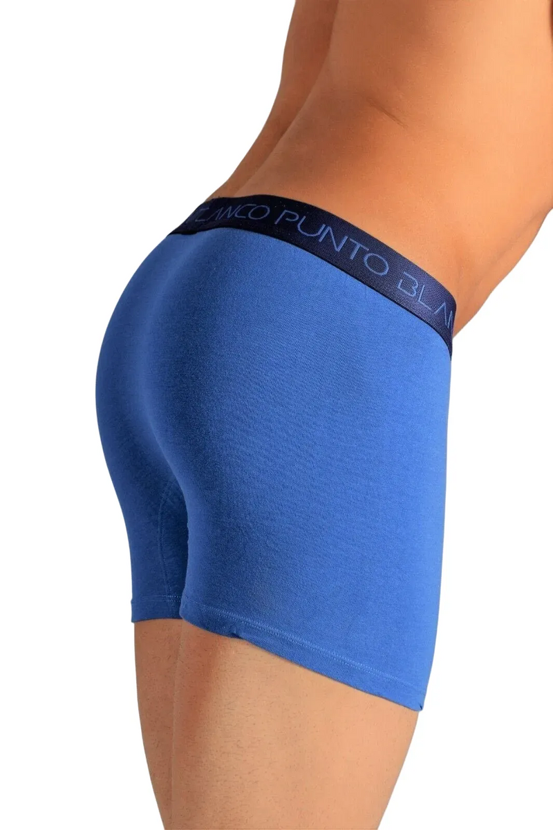 PUNTO BLANCO Boxer Coton Bio Stretch Classique Bleu Marine 3611