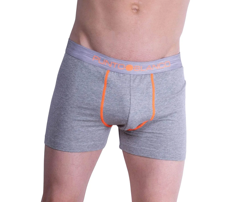 Punto Blanco Boxer Seeking Cotton Boxer Long Confortable Gris-Orang 3458 27