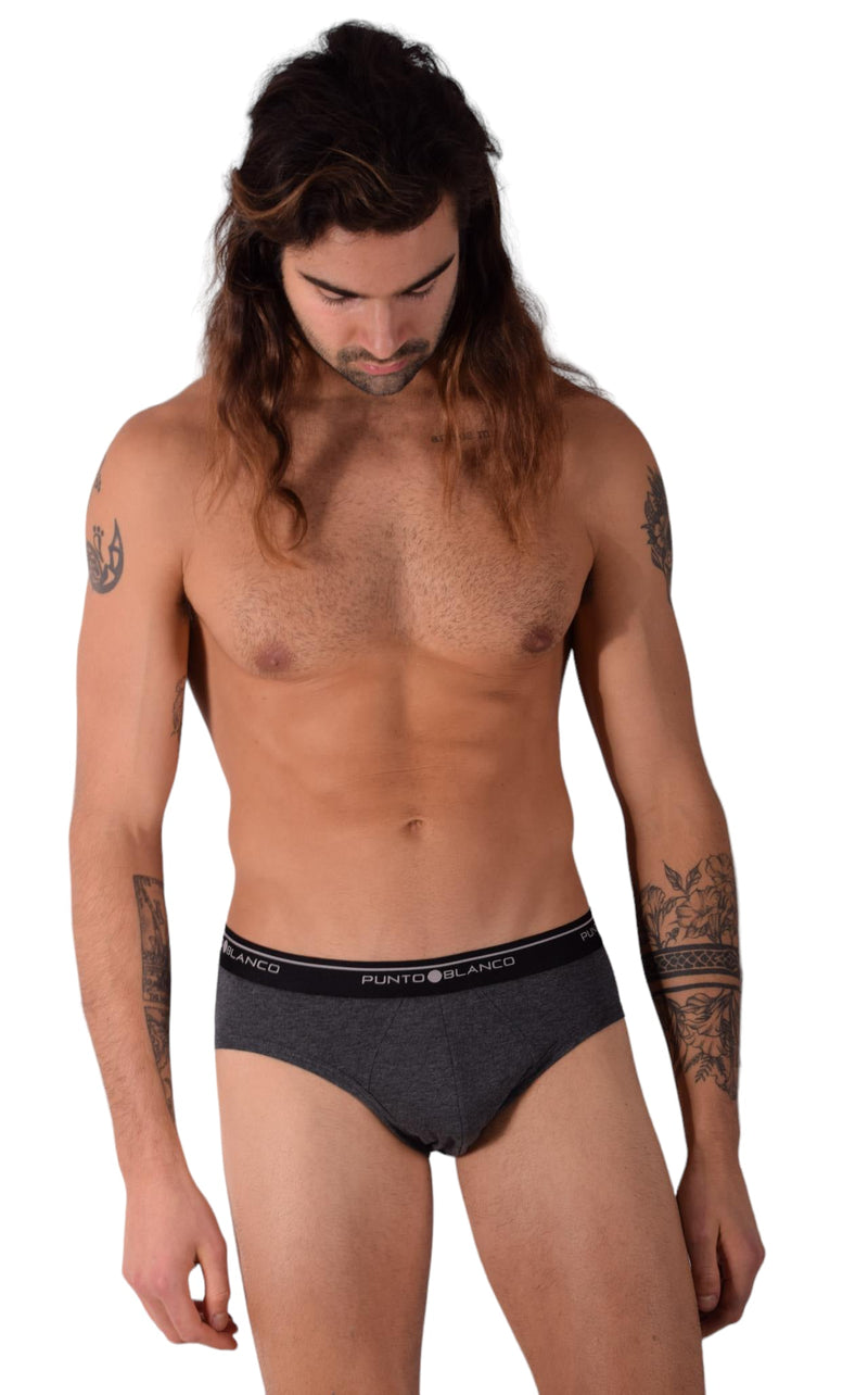 Punto Blanco Small Briefs Basix 53489-10 Grey P5