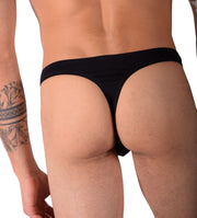 Punto Blanco Thongs Invisible Soft Cotton Thong Black 3620 13