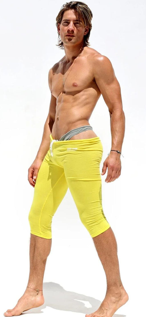 RUFSKIN 3/4 Length Legging JED Yellow Stretch Cotton Modal Long John 582