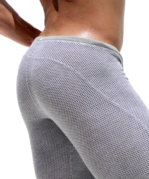RUFSKIN 3/4 Length Lounge Tight Legging BALFOUR Perforated Stretch Cotton Grey2