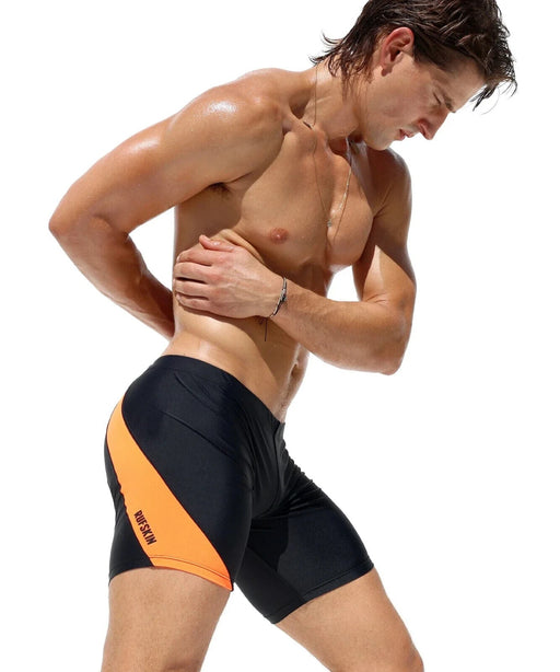 RUFSKIN Biker Shorts HADDOCK Premium Stretch Nylon Black/Orange 771