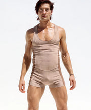 RUFSKIN Bodysuit FRANCO Sport - Lounge Singlet Stretch Brushed Suede 155