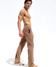 RUFSKIN Lounge Pants Stephan Bark Slim-Fit Straight-Leg Stretch Brushed Suede