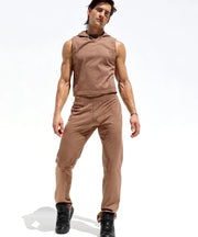 RUFSKIN Lounge Pants Stephan Bark Slim-Fit Straight-Leg Stretch Brushed Suede