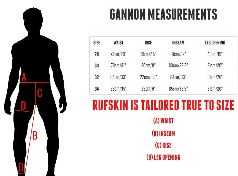 RUFSKIN Pants GANNON Stretch Cotton Denim Silver Low - Rise Jeans 57