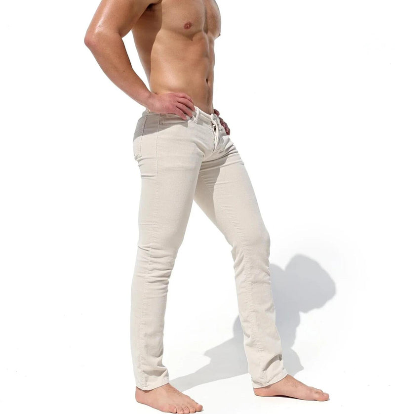 RUFSKIN Pants GIANNI Velvety Stretch Corduroy Slim - Fit 5 - Pocket Design Bone Hue4