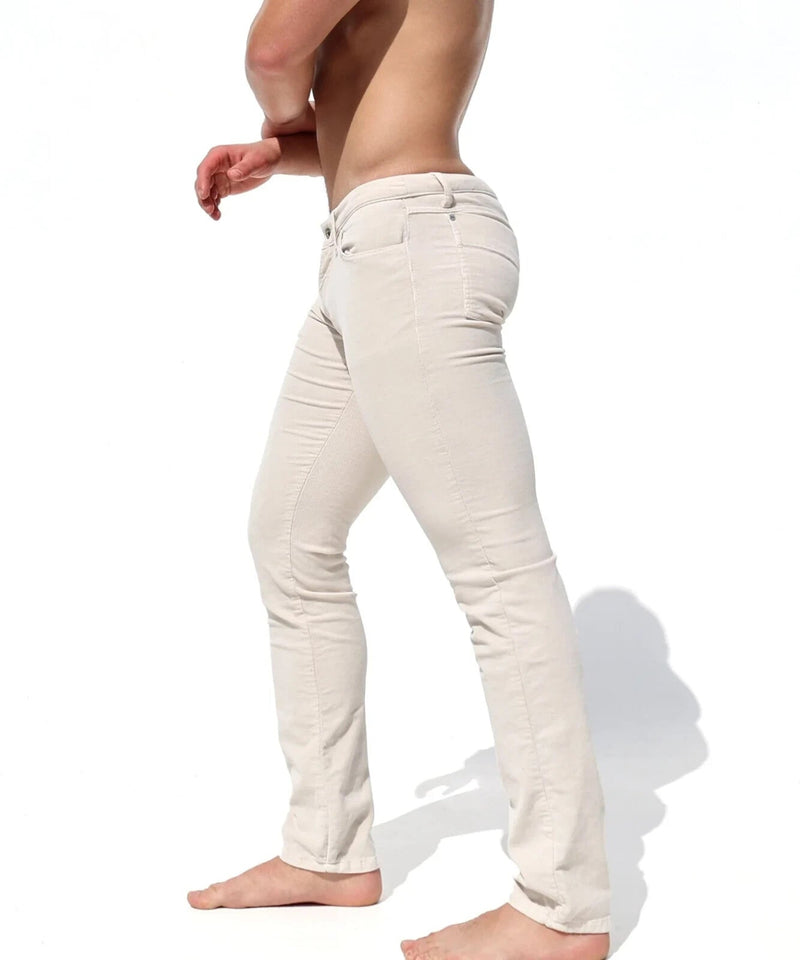 RUFSKIN Pants GIANNI Velvety Stretch Corduroy Slim - Fit 5 - Pocket Design Bone Hue1
