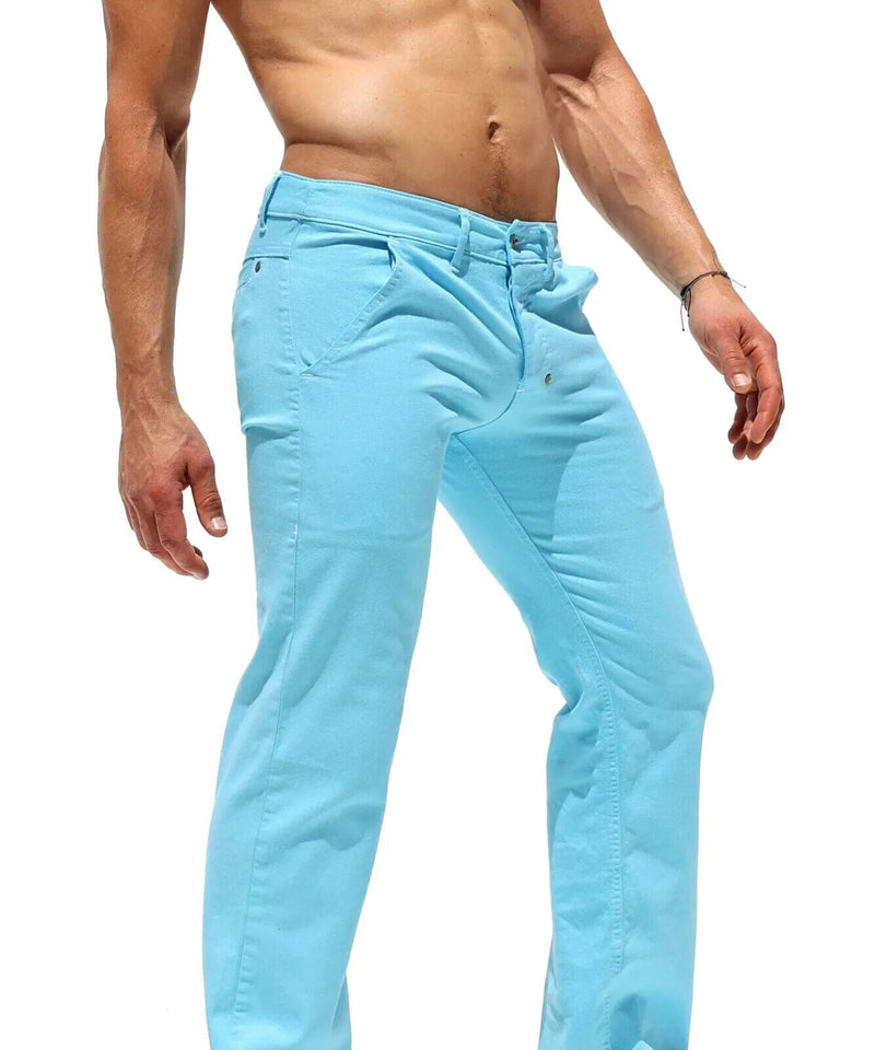 RUFSKIN Pants Matelot Mild Flare Leg Premium Stretch Twill Denim Turquoise6