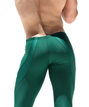 RUFSKIN Sport Legging LEWIS Premium Shape Retention Stretch Nylon Leggings Green
