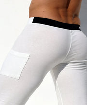 RUFSKIN Sport - Lounge Leggings ZENITH Stretch Cotton Loop Terry in Bone White 73