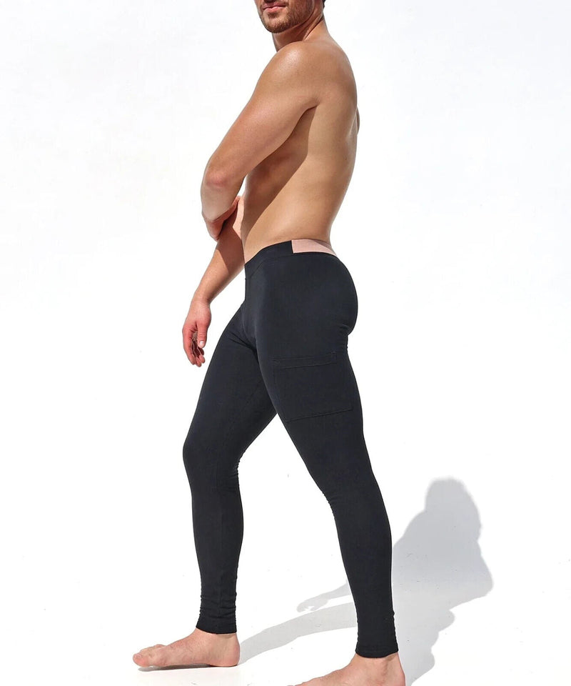 RUFSKIN Sport - Lounge Leggings ZENITH Stretch Cotton Loop Terry in Jet Black 74