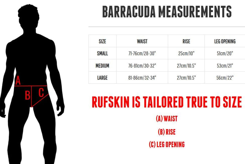 RUFSKIN Swim Brief BARRACUDA Premium Stretch Nylon Interlock Twist Yarn 857