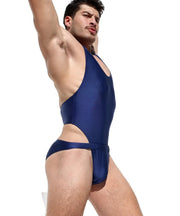 RUFSKIN Swimwear BASILE Swim - Brief Bodysuit Singlet Chrome Buckle Rich Navy 701