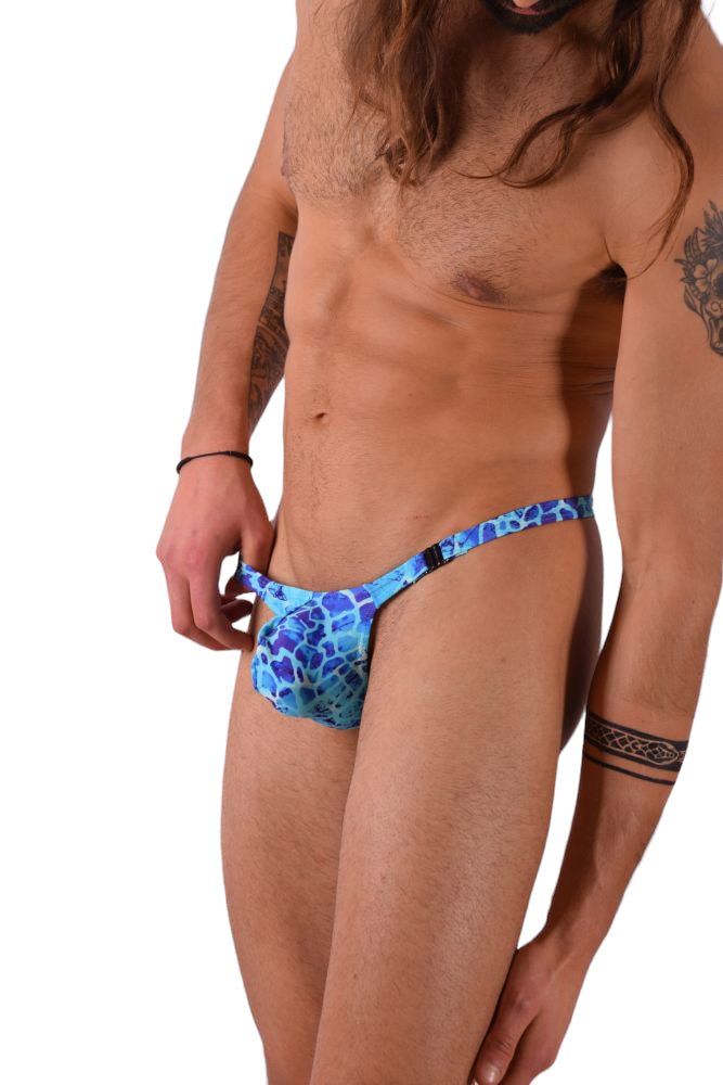 S SMU Sensual Detachable Aqua Blue Thong 33612 MX141