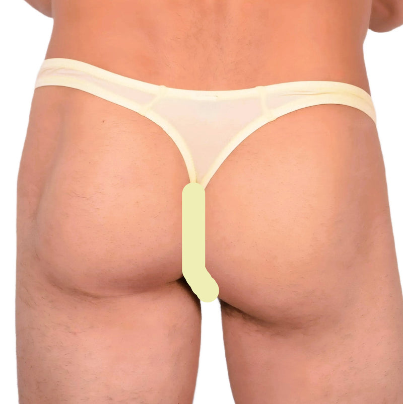S SMU Sensual Light Yellow Thong 33630 MX144