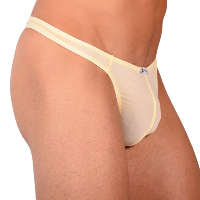S SMU Sensual Light Yellow Thong 33630 MX146