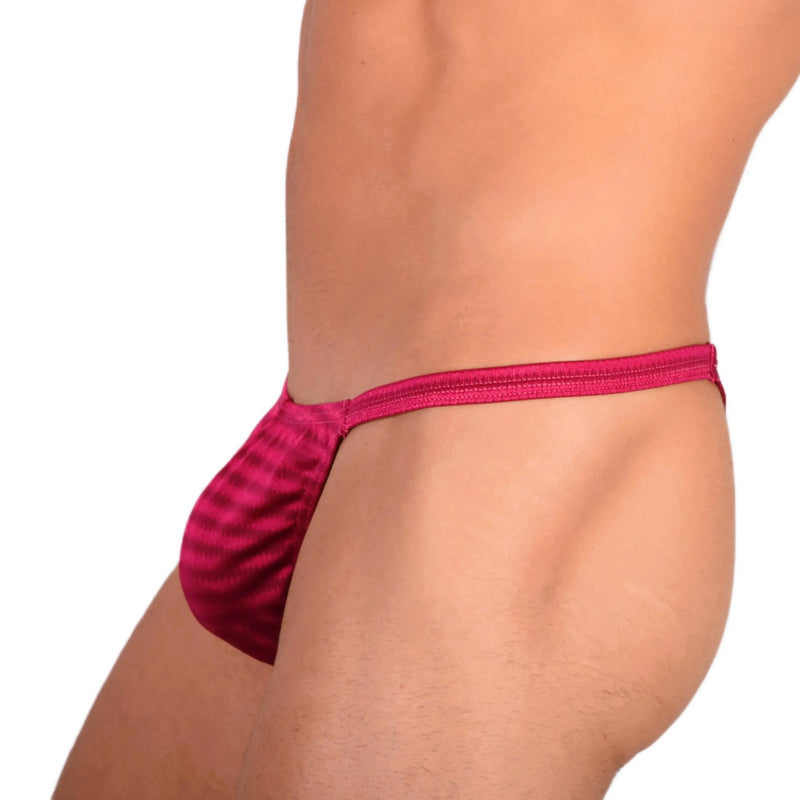 S SMU Sensual Red Thong 33696 MX152