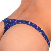 S SMU Sexy Blue Flowers Thong 33728 MX155