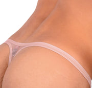 S SMU Sexy C - Thru Brown Thong 33704 MX154