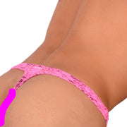 S SMU Sexy C - Thru Pink Thong 33827 MX175