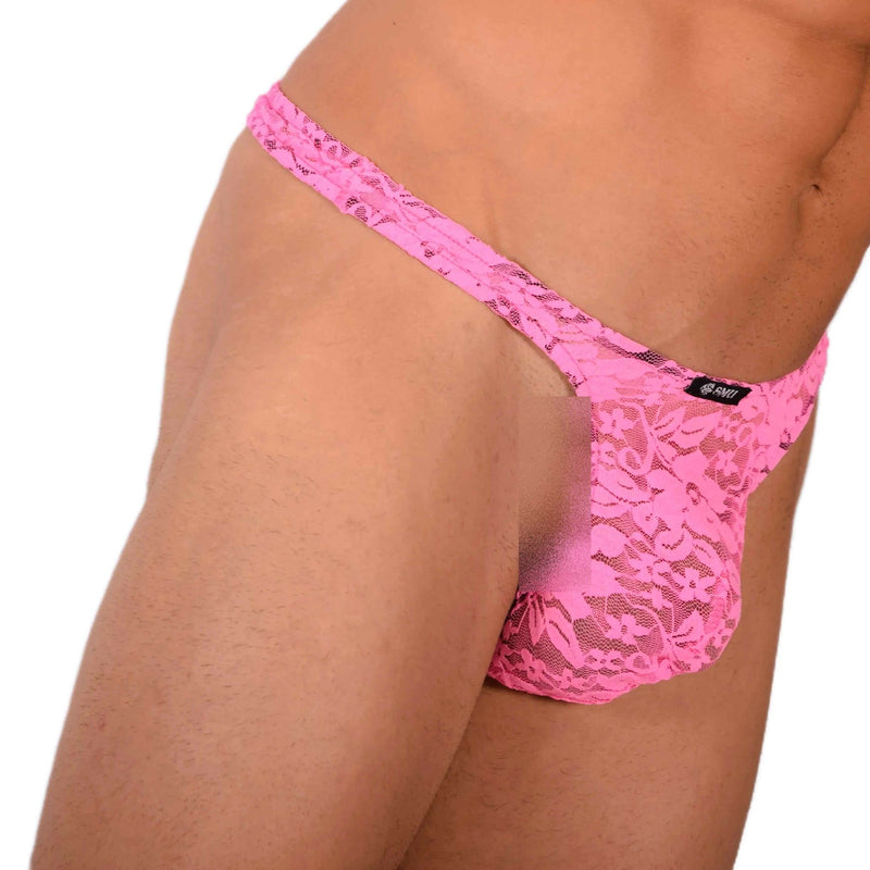 S SMU Sexy C - Thru Pink Thong 33827 MX176