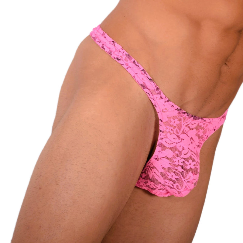 S SMU Sexy C - Thru Pink Thong 33836 MX172