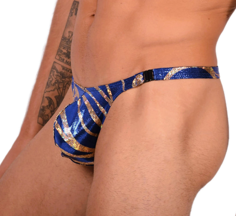 S SMU Sexy Detachable Thong Blue/Golden Dreams 33599 MX142