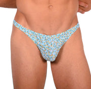 S SMU Sexy Thong Turquoise Floral Explosion 33645 MX141