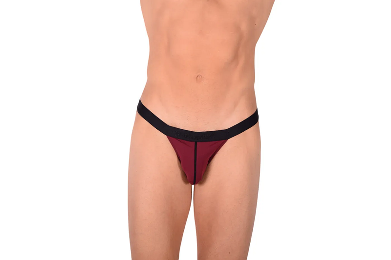 PIKANTE Culotte de bikini vierge sexy avec ouverture dans le dos Violet raisin 0840 1