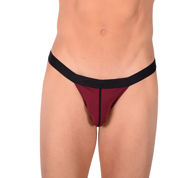 PIKANTE Culotte de bikini vierge sexy avec ouverture dans le dos Violet raisin 0840 1