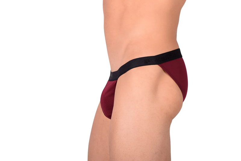 PIKANTE Culotte de bikini vierge sexy avec ouverture dans le dos Violet raisin 0840 1