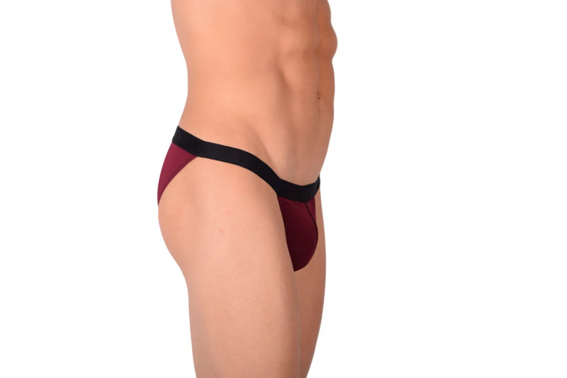 PIKANTE Culotte de bikini vierge sexy avec ouverture dans le dos Violet raisin 0840 1