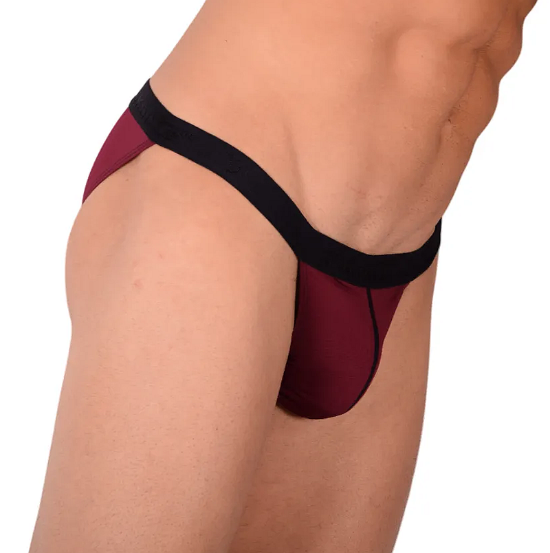 PIKANTE Culotte de bikini vierge sexy avec ouverture dans le dos Violet raisin 0840 1