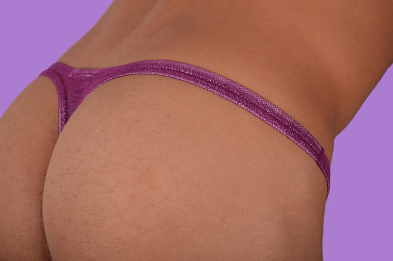 S/M SMU Sous-vêtements pour hommes String Brillant Transparent 33349 MX11